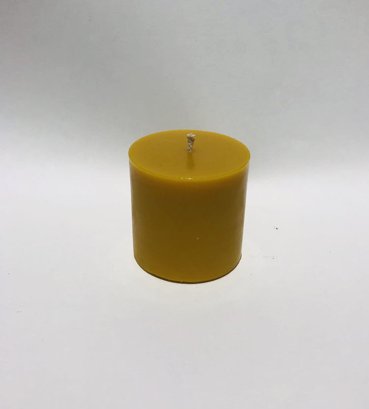 Small Beeswax Pillar Candle