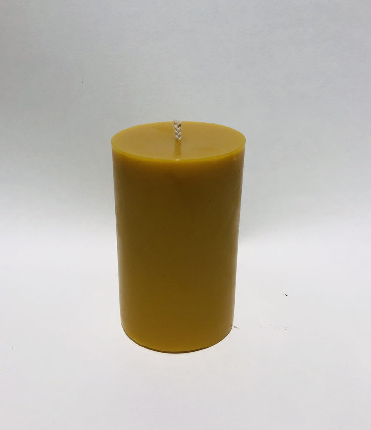 3 x 4.5 Beeswax Pillar Candle